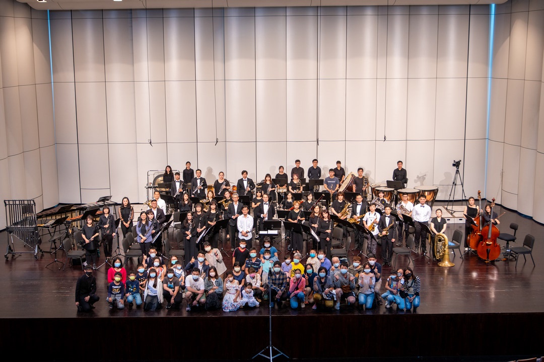 支持高雄市管樂團扎根音樂會，帶領民眾從後台風景在到前台欣賞正式演出